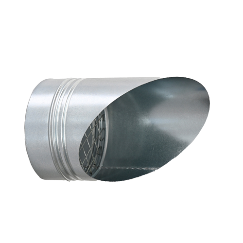 spiraliet sav0150 uitblaasstuk 45° met gaas 150ø