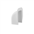 nedco 66602500 muurafdekkap wit 90 x 65 mm