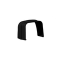 nedco 66602001 plaf./wandeindstuk zwart 90x65 mm