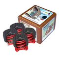 soleco m8 trillingsdemperset bruin 70-120kg set 4st