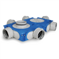 vent-axia 8000000121 verdeler midden 125ø 6 x 90ø