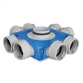 vent-axia 8000000130 verdeler midden 125ø 8 x 90ø