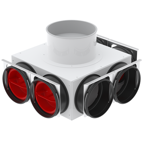 zehnder 990323070 CT220 verdeler midden 125 6x90ø