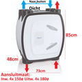 itho 0300389 WTW huis ra. h85xb73x48cm HRU 350m³/h