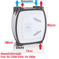 itho 0300391 WTW flat ra. h85xb73x48cm HRU 350m³/h