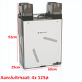 itho 0300407 WTW huis ra. h92xb60x29cm HRU 200m³/h