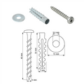 walr. 2121000024 bev.set brandmanchet m5x40 per 24
