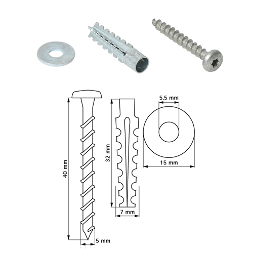 walr. 2121000024 bev.set brandmanchet m5x40 per 24