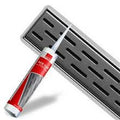 aco seal 405824 RVS douchegoot kit grijs 290ml