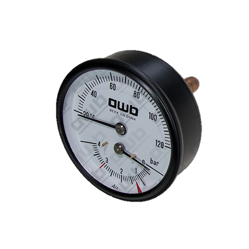 wika 7067034 thermomanometer 63ø 4 bar (120°) 1/2