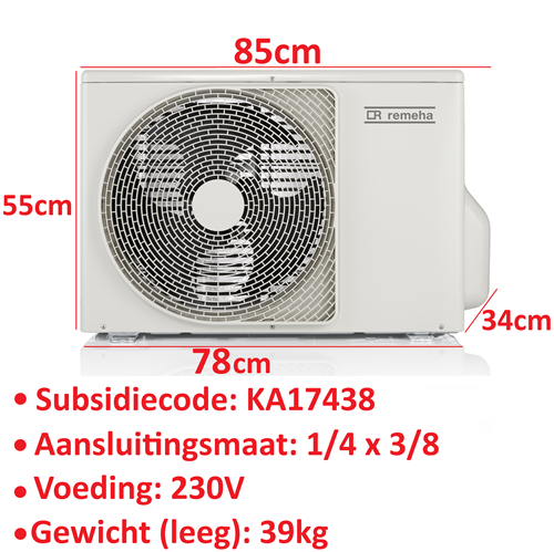 remeha 7735613 Elga Ace buitenunit AWHPT 4kw
