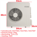 remeha 7736361 buitenunit R32 230V 4,5kw