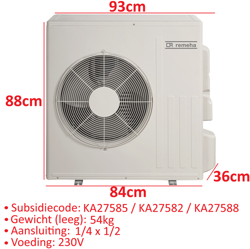 remeha 7736362 buitenunit R32 230V 6kw