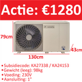 remeha 7798738 warmtepomp H-E buitendeel 230V 4kw