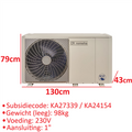 remeha 7798739 warmtepomp H-E buitendeel 230V 6kw