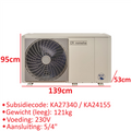 remeha 7798740 warmtepomp H-E buitendeel 230V 8kw