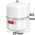 flamco 16926 expansievat 25ltr 1,0 bar wit