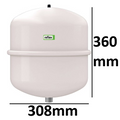 reflex 7207101 vat 25 ltr 1,0 bar wit