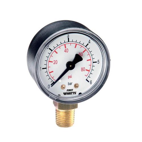 watts 821063006 manometer ø 50 1/4 onderaansl.
