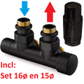 adw 4009900 H-blok aanv.rechts 15ø+16ø zwart haaks